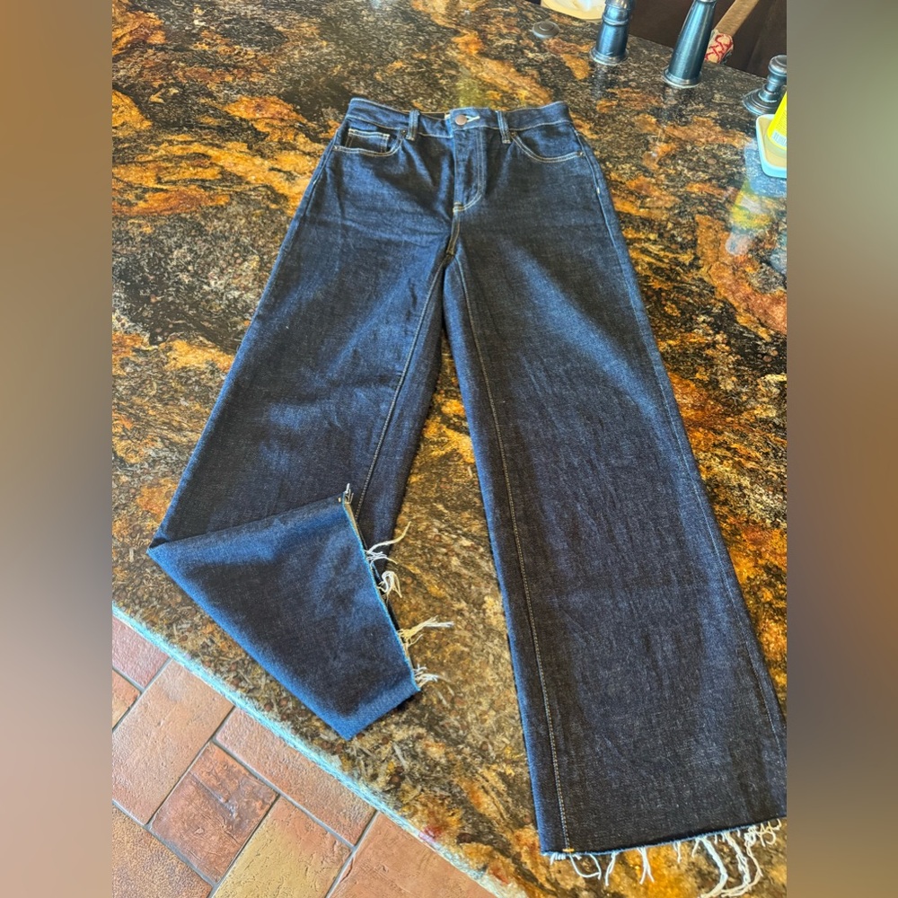 Oliver Logan wide leg crop jean